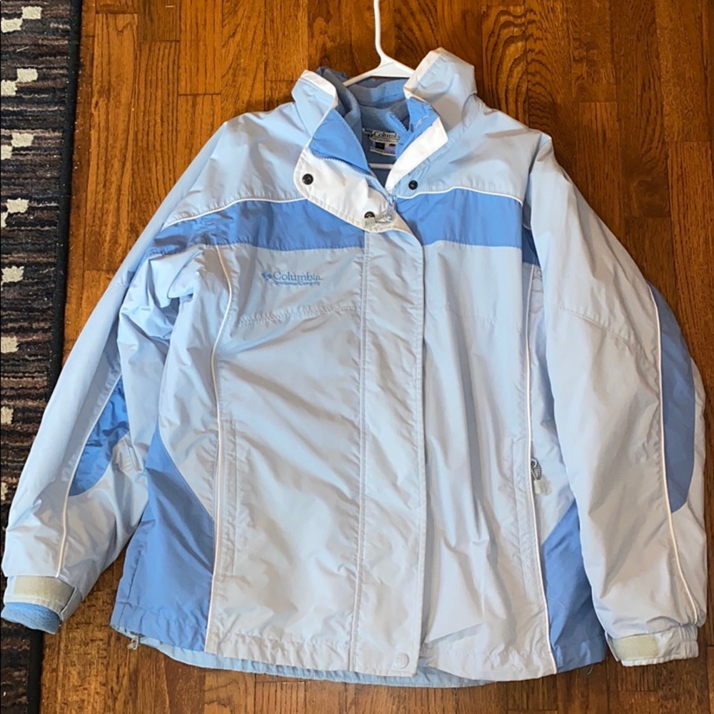 Size L Baby Blue Columbia Jacket